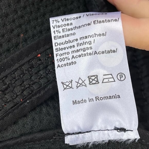 Sandro Veritage Tweed Jacket in Black 40/8 - Picture 10 of 12